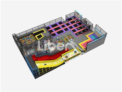 Professional Bounce Trampoline Park for Sports Safe Entertainment